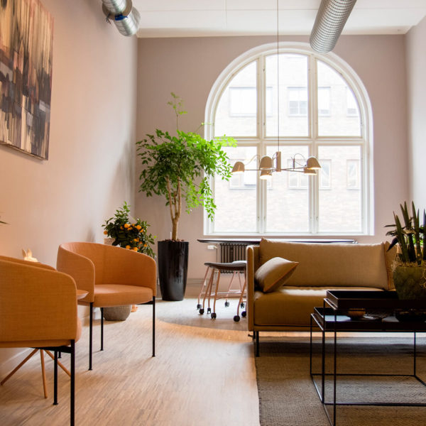 Lounge hos arkitektfirman Krook & Tjäder